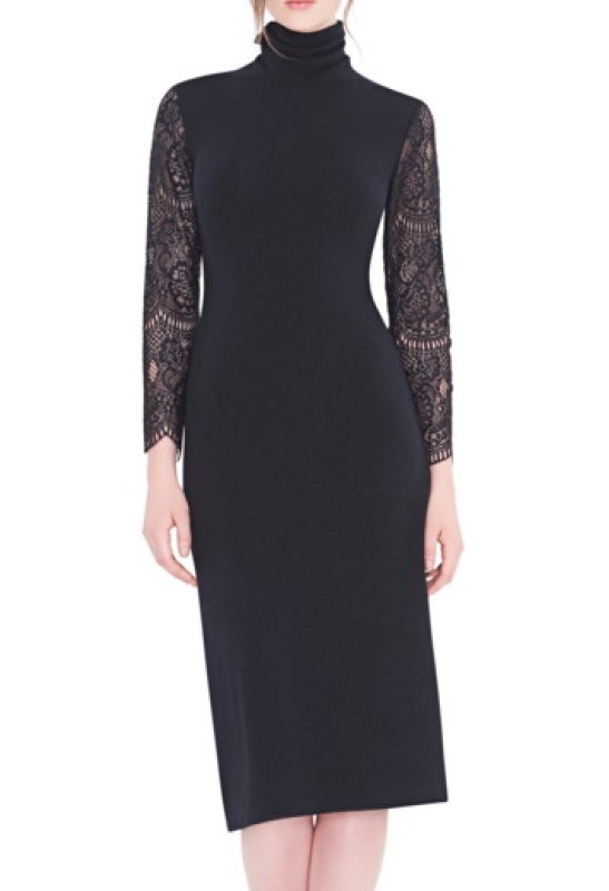 画像1: 【Candace Cameron Bure着用】alice + olivia アリスアンドオリビア　Kala Lace Sleeve Dress  10136 (1)