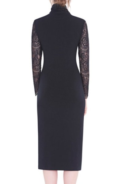 画像2: 【Candace Cameron Bure着用】alice + olivia アリスアンドオリビア Kala Lace Sleeve Dress  10136 (2)