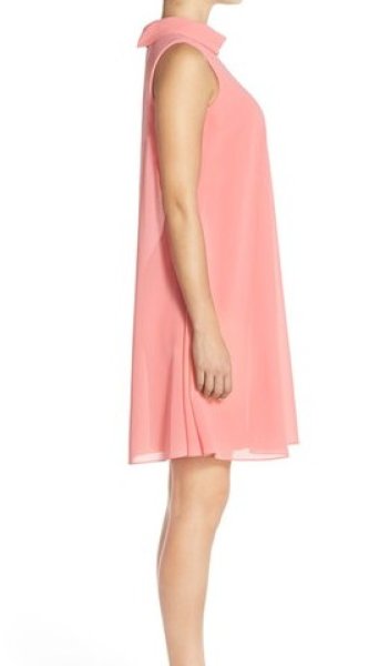 画像3: 【ドラマ使用】Vince Camuto    Mock Neck Chiffon Trapeze Dress (3)