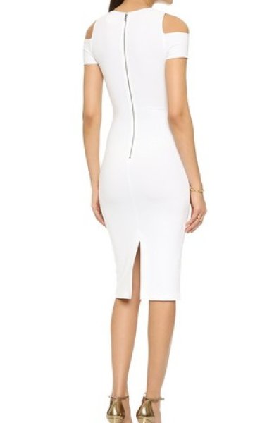 画像2: 【Emily Ratajkowski愛用】alice + olivia アリスアンドオリビア AIR Meya Cold Shoulder Dress (2)