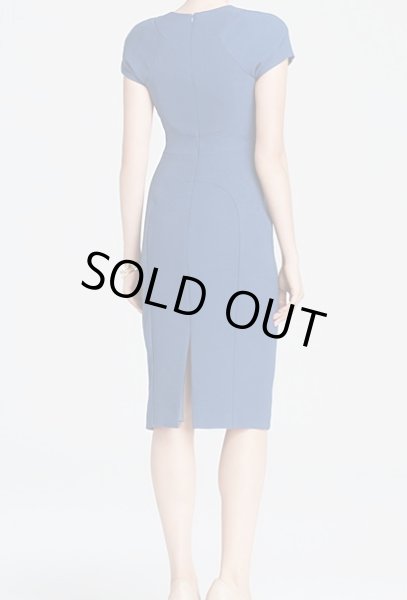 画像2: ドラマ【殺人を無罪にする方法】使用 Black Halo ブラックハロー Gypsy Rose Crepe Sheath Dress ブルー系 (2)