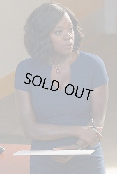 画像3: ドラマ【殺人を無罪にする方法】使用 Black Halo ブラックハロー Gypsy Rose Crepe Sheath Dress ブルー系 (3)