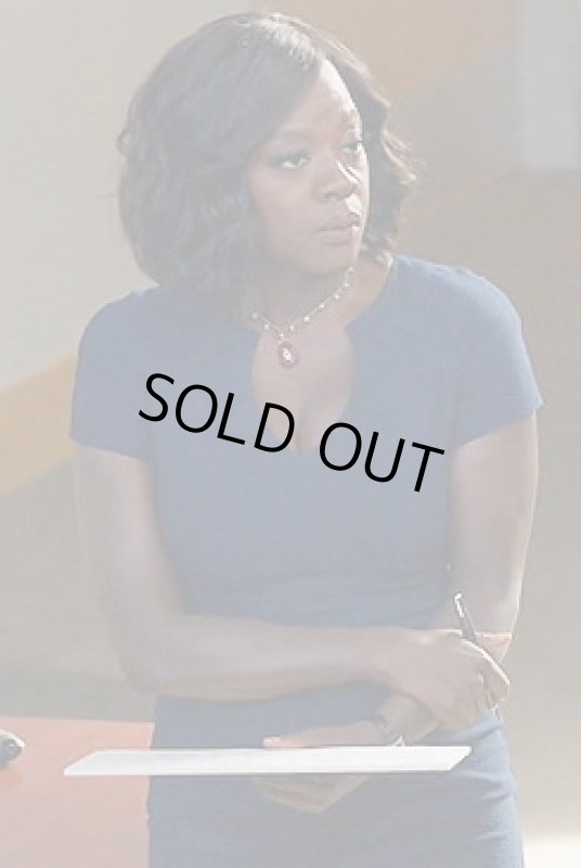 画像3: ドラマ【殺人を無罪にする方法】使用　Black Halo ブラックハロー　Gypsy Rose Crepe Sheath Dress ブルー系 (3)