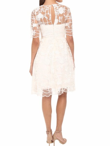 画像2: ドラマ【ビッグバンセオリー使用】Adrianna Papell アドリアナパペル  Embroidered Grid Party Dress (2)