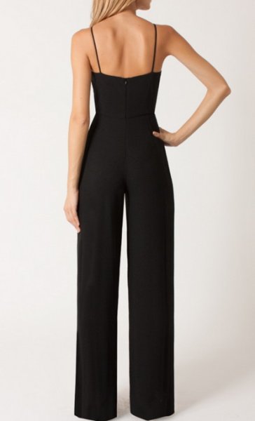 画像3: 【セレブ多数愛用】Black Halo Joaquin Jumpsuit ジャンプスーツ ブラック (3)