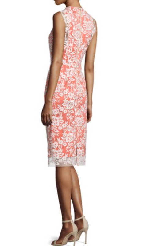 画像2: 【ドラマ使用】ERIN erin fetherston　エリンフェザーストン  Sleeveless Lace-Overlay Cocktail Dress (2)