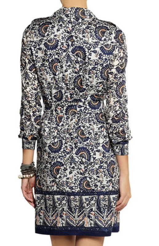 画像2: 【キャサリン妃ご愛用】TORY BURCH トリーバーチ　Brigitte printed cotton-voile shirt dress (2)