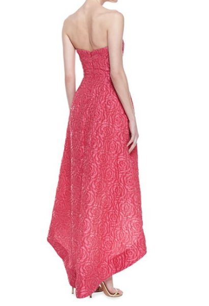画像2: ML Monique Lhuillier モニークルイリエ Pink Give Me A Smooch Gown  22601 (2)