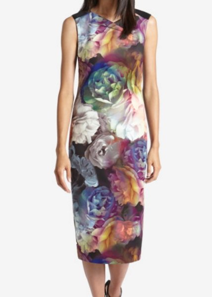 画像1: 【Robyn Levy着用】Ted Baker テッドベイカー   Mayzi Floral Print  Dress (1)