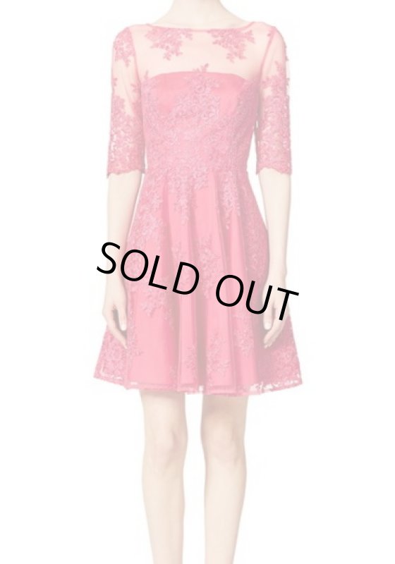 画像1: ML Monique Lhuillier   モニークルイリエ　Delicate Arrangement Dress　ピンク系 (1)