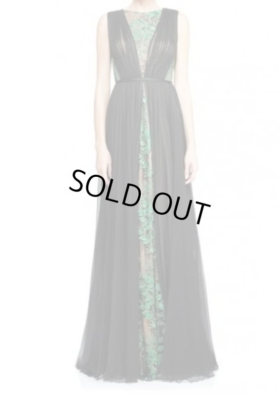 画像1: 【須藤理彩さんご着用】Tadashi Shoji  タダシショージ　Musina Gown ブラック (1)