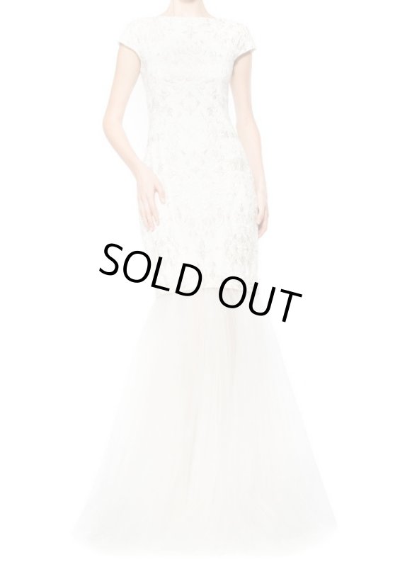 画像1: Tadashi Shoji タダシショージ　チュールスカート付きドレス (1)