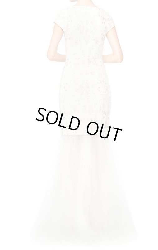 画像2: Tadashi Shoji タダシショージ　チュールスカート付きドレス (2)