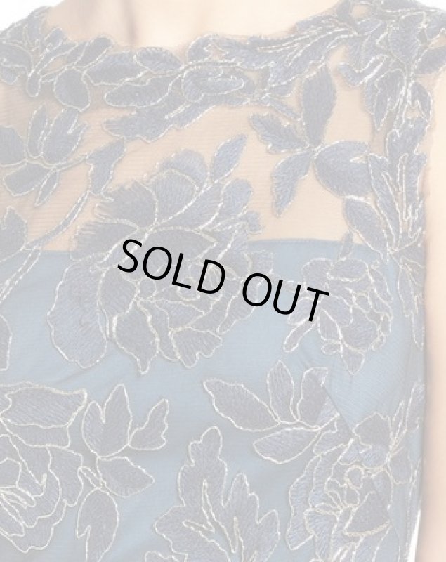 画像4: Tadashi Shoji タダシショージ　 Floral Overlay Gown　　Starry Night (4)