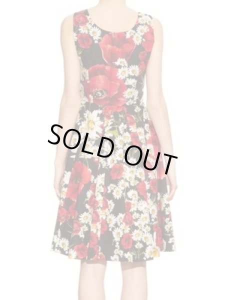 画像2: 限定セール!【ハーゲンダッツCM 中条あやみさん着用】Dolce & Gabbana ドルチェ&ガッバーナ 花柄 Fit & Flare Poplin Dress (2)