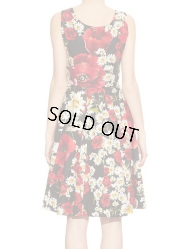 画像2: 限定セール！【ハーゲンダッツCM　中条あやみさん着用】Dolce & Gabbana ドルチェ＆ガッバーナ　花柄 Fit & Flare Poplin Dress (2)