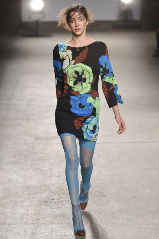 画像3: Tracy Reese　トレイシーリース　'T' Flounce Sleeve Dress 　Hot Pink Poppy (3)