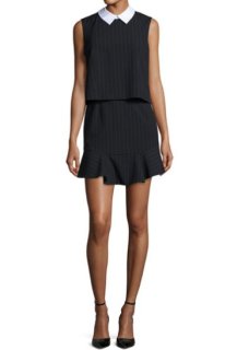 新品★BCBG MAXAZRIA ★ ベルト付きの黒いニットのフェミニンなドレス BCBG MAXAZRIA(ビーシービージーマックスアズリア) パーティードレス