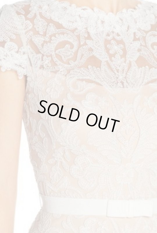 画像3: Tadashi Shoji  タダシショージ   Embroidered Tulle Fit & Flare Dress (3)