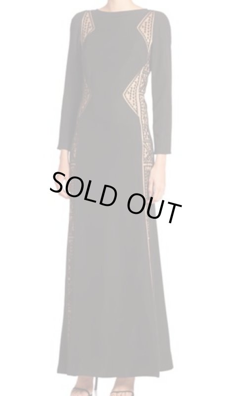 画像2: Tadashi Shoji タダシショージ　Long Sleeve Dress ブラック (2)