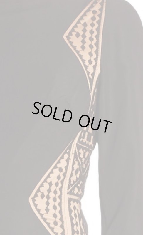 画像3: Tadashi Shoji タダシショージ　Long Sleeve Dress ブラック (3)