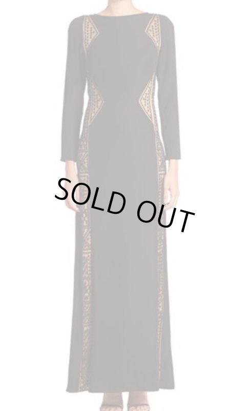 画像4: Tadashi Shoji タダシショージ　Long Sleeve Dress ブラック (4)