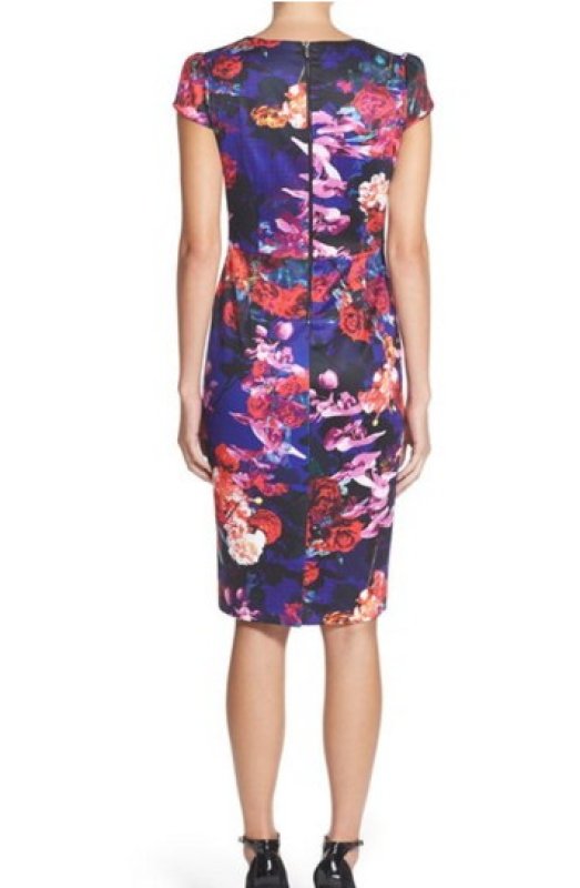 画像2: 【ドラマ使用】BETSEY JOHNSON　ベッツィジョンソン　花柄ストレッチドレス (2)