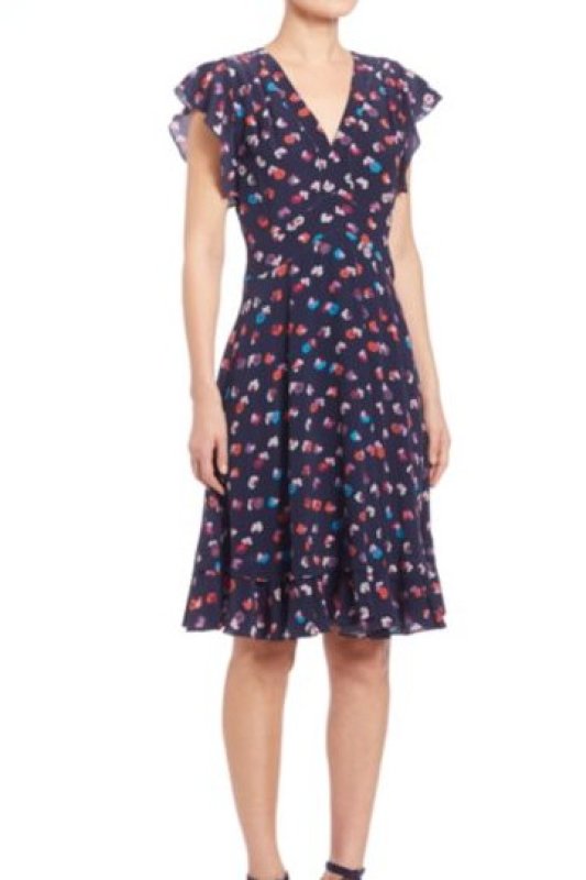 画像1: 【ドラマ使用】Rebecca Taylor レベッカテイラー　 Sakura Floral Dress  21505 (1)