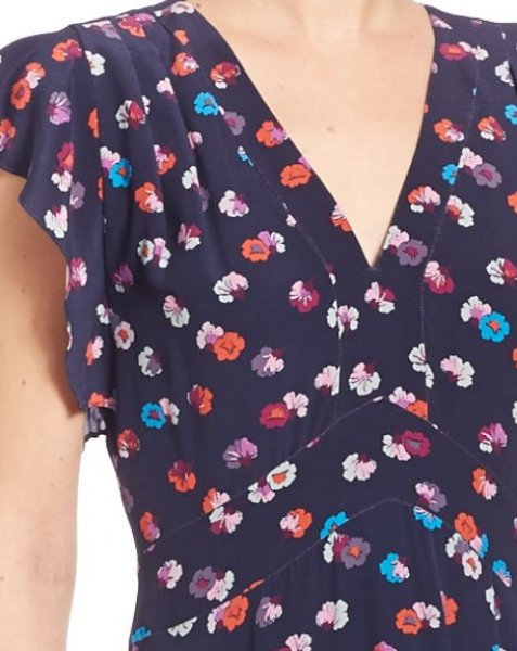 画像2: 【ドラマ使用】Rebecca Taylor レベッカテイラー  Sakura Floral Dress  21505 (2)