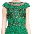 画像3: 再販売【シェリーさんご着用】Tadashi Shoji タダシショージ　Jungle Green Cap Sleeve Abuja Dress　グリーン系 (3)