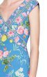 画像3: 【アンミカさん愛用】Tadashi Shoji タダシショージ　Missy-8 Floral Cap Sleeve Dress ブルー (3)