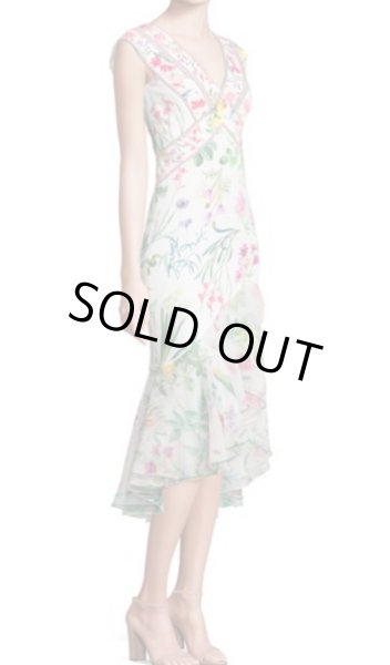 画像3: Tadashi Shoji タダシショージ Missy-8 Floral Cap Sleeve Dress ホワイト (3)