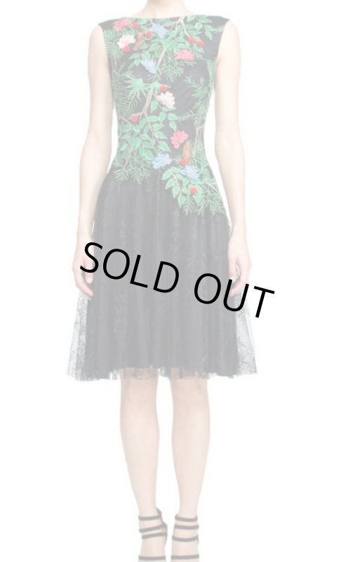 画像1: 再販売！Tadashi Shoji タダシショージ　Black Cape Town Dress (1)