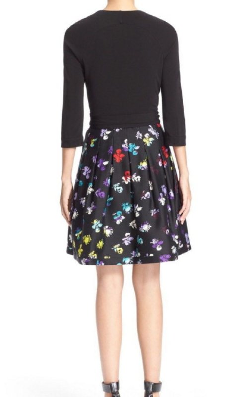 画像3: 【ドラマ使用】Diane von Furstenberg ダイアンフォンファステンバーグ  Jewel Wrap  Dress  Black Daisy   (3)