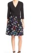 画像1: 【ドラマ使用】Diane von Furstenberg ダイアンフォンファステンバーグ  Jewel Wrap  Dress  Black Daisy   (1)