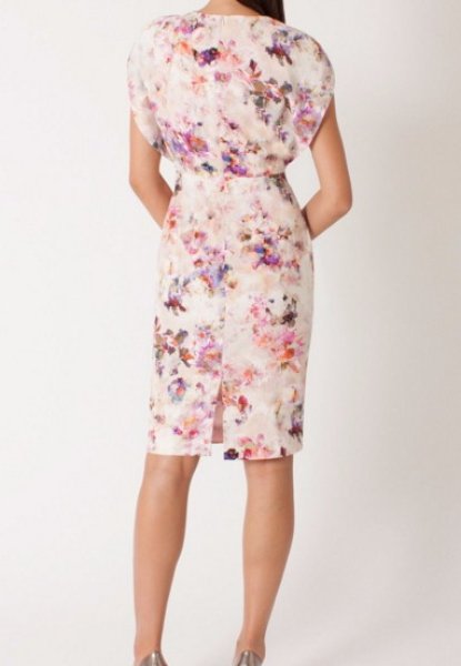 画像3: Black Halo ブラックハロー Yoomi Cap Sleeve Dress (3)