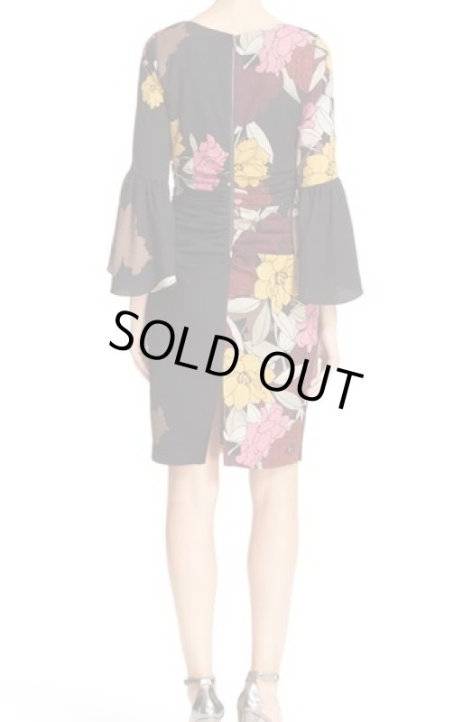 画像2: 【ミシェル・オバマ夫人ご愛用】Tracy Reese　トレイシーリース　T Flounce Sleeve Floral Print Dress (2)