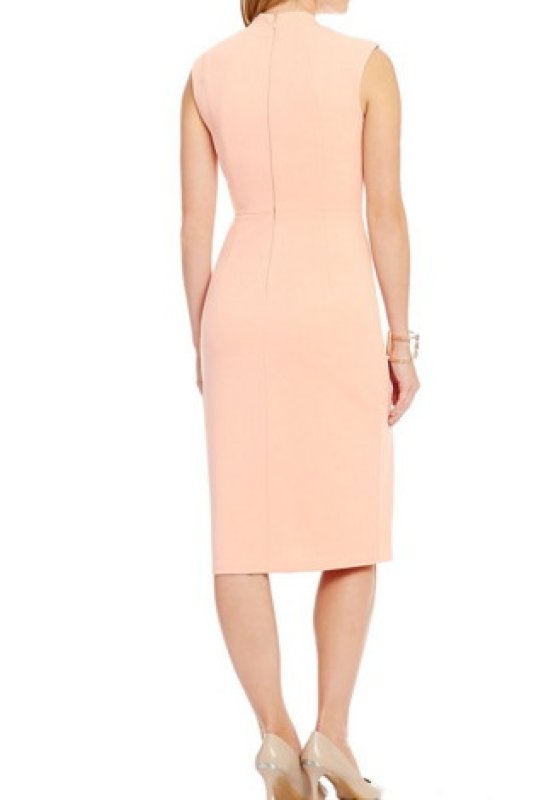 画像2: 【イヴァンカトランプ愛用】Ivanka Trump　Scuba Crepe Paneled Sheath Dress　Ballet (2)