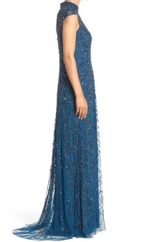 画像3: Adrianna Papell　アドリアナパペル　　Embellished Mesh Gown  04034 (3)