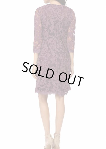 画像3: Adrianna Papell アドリアナパペル レースジャケット付きドレス プラム (3)
