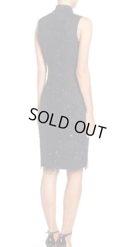 画像2: Adrianna Papell　アドリアナパペル　　Sequin Mesh Sheath Dress (2)
