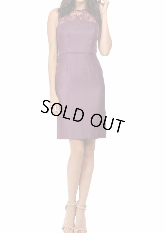 画像4: Adrianna Papell　アドリアナパペル　レースジャケット付きドレス　プラム (4)