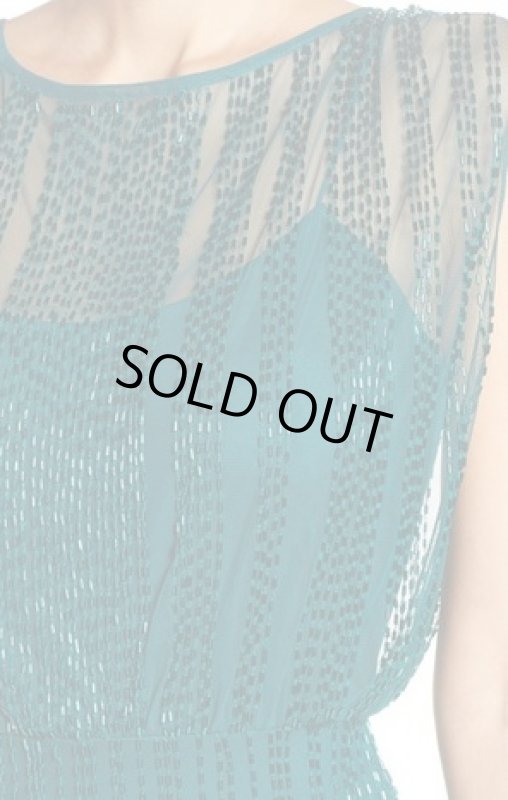 画像4: Adrianna Papell　アドリアナパペル　　Beaded Mesh Blouson Gown  (4)