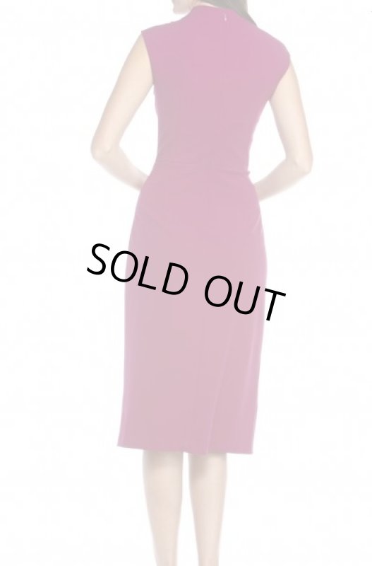 画像2: 【イヴァンカトランプ愛用】Ivanka Trump　Scuba Crepe Paneled Sheath Dress　ベリー (2)