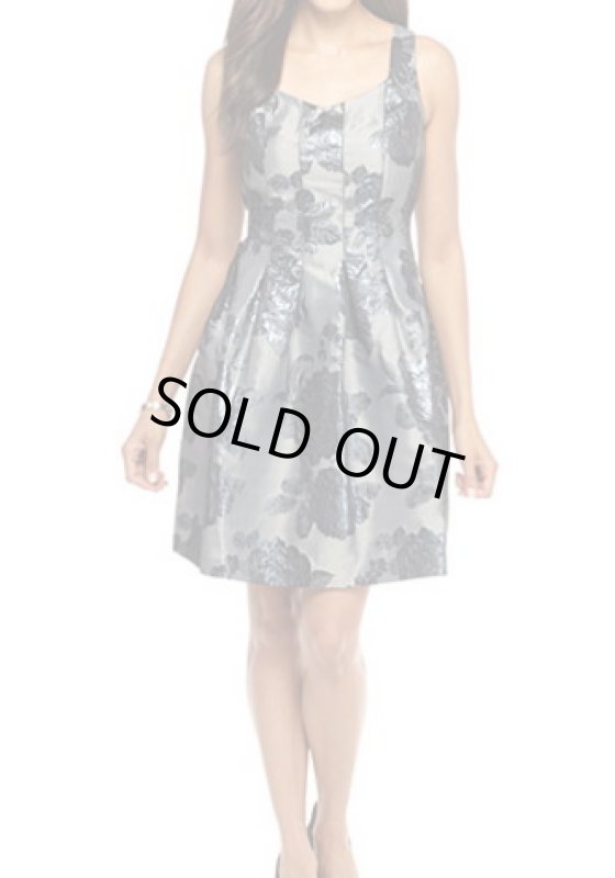 画像1: 【イバンカトランプ愛用】Ivanka Trump　Floral Printed Brocade Fit and Flare Dres (1)