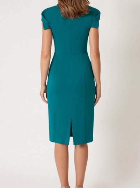 画像2: 【ドラマ使用】 Black Halo ブラックハロー Amelie Sheath Dress JADE (2)