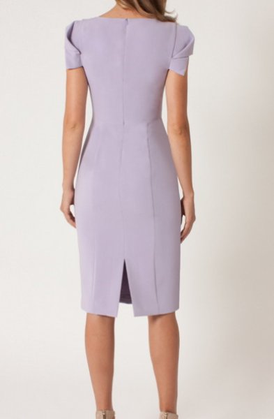 画像3: 【ドラマ使用】　Black Halo ブラックハロー　Amelie Sheath Dress　VIOLET VISTA (3)