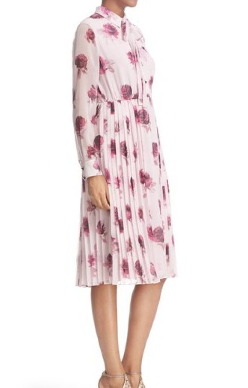 画像6: 即発！【キャサリン妃ご愛用】KATE SPADE New York ケイトスペード  encore rose pleat chiffon dress  20101 (6)