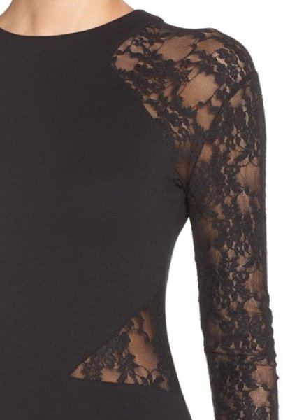 画像4: セール!【ドラマ使用】French Connection フレンチコネクション Viven Lace Long Sleeve Sheath Dress (4)