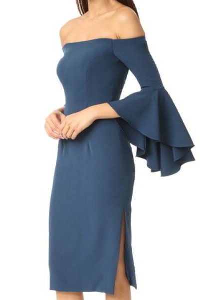 画像3: 【ドラマ使用】Milly ミリー Selena Dress peacock (3)